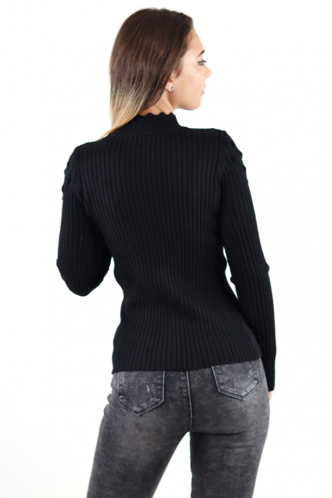 Pulover femei tricot cu guler semi înalt [5]
