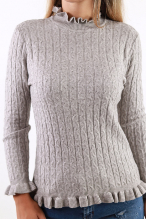 Pulover femei tricot cu striatii [6]