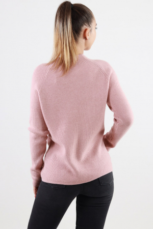 Pulover tricot femei talie unica roz [1]