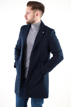Palton barbati bleumarin premium slim fit [0]