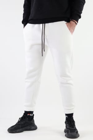 Pantaloni albi sport groși vatuiti [0]