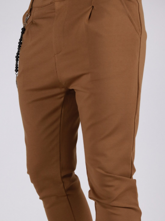 Pantaloni barbati stretch camel [10]
