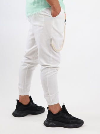 Pantaloni vara albi [4]