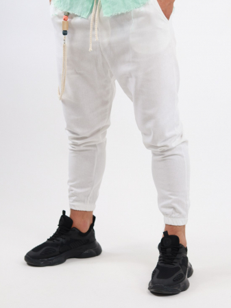 Pantaloni vara albi [2]