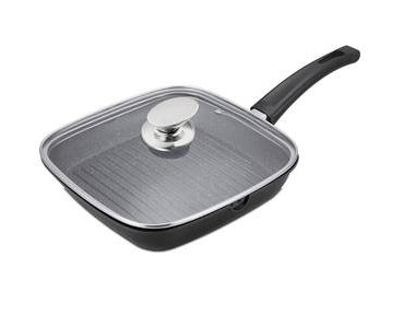 Tigaie grill marmorata cu capac, 24 cm AG24ML Royalty Line