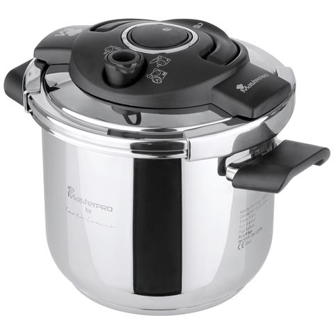 Oala sub presiune inox 22CM 6.5L Masterpro by Carlo Cracco Bergner BGEU-1856