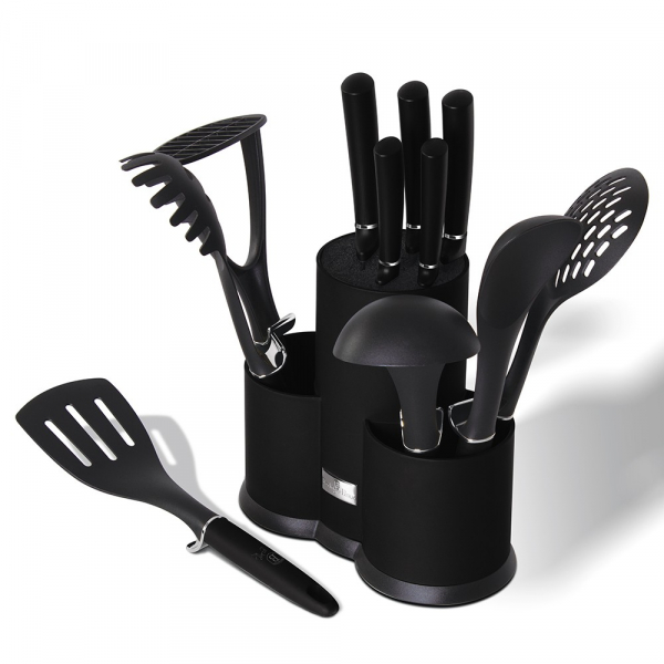 Set cutite si ustensile bucatarie Black Royal Berlinger Haus BH 6253