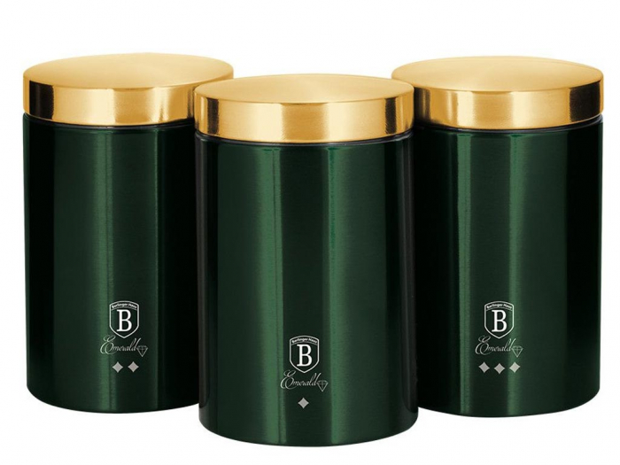 Set 3 recipiente Emerald Berlinger Haus BH 6272