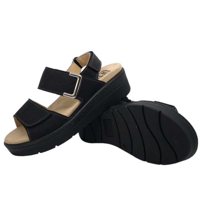 10016 -os női Dr Feet bőr papucs - púder rózsaszín [4]