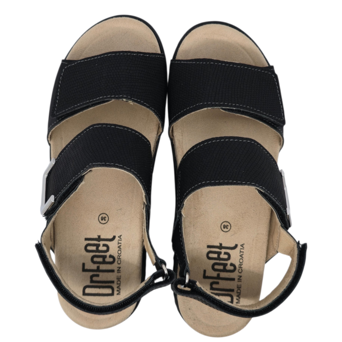 10016 -os női Dr Feet bőr papucs - púder rózsaszín [5]