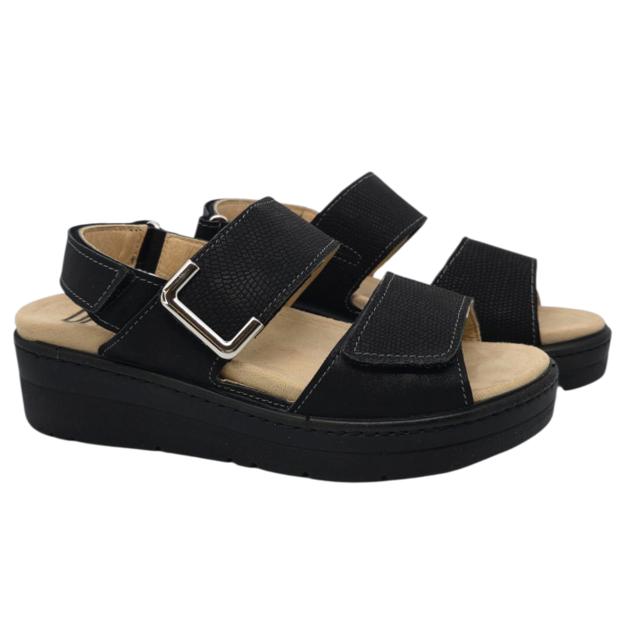 10016 -os női Dr Feet bőr papucs - púder rózsaszín [2]