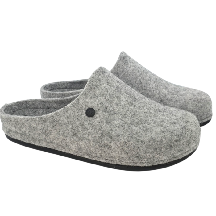 104 -es női Dr Feet gyapjú papucs - szürke [2]