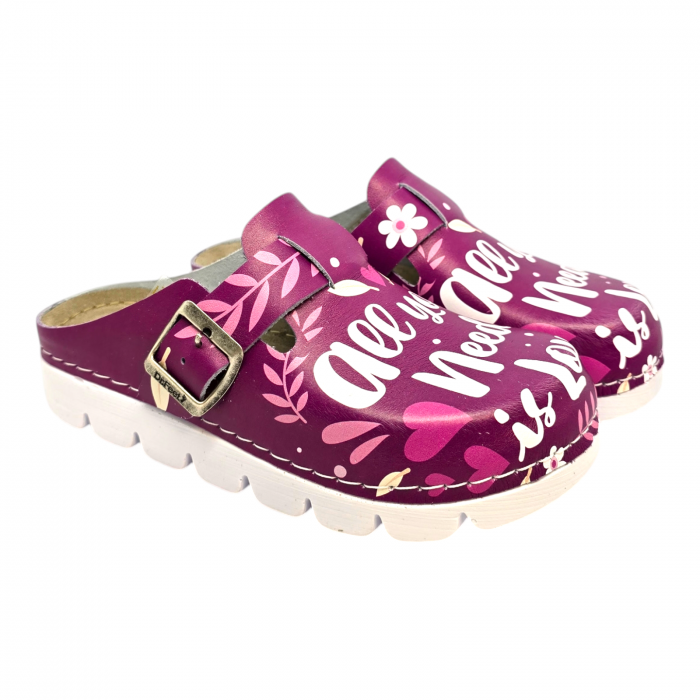 1100 noi Dr Feet bor papucs - All you need is love [2]