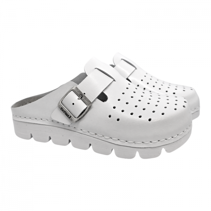 1100 noi Dr Feet bor papucs - feher [2]