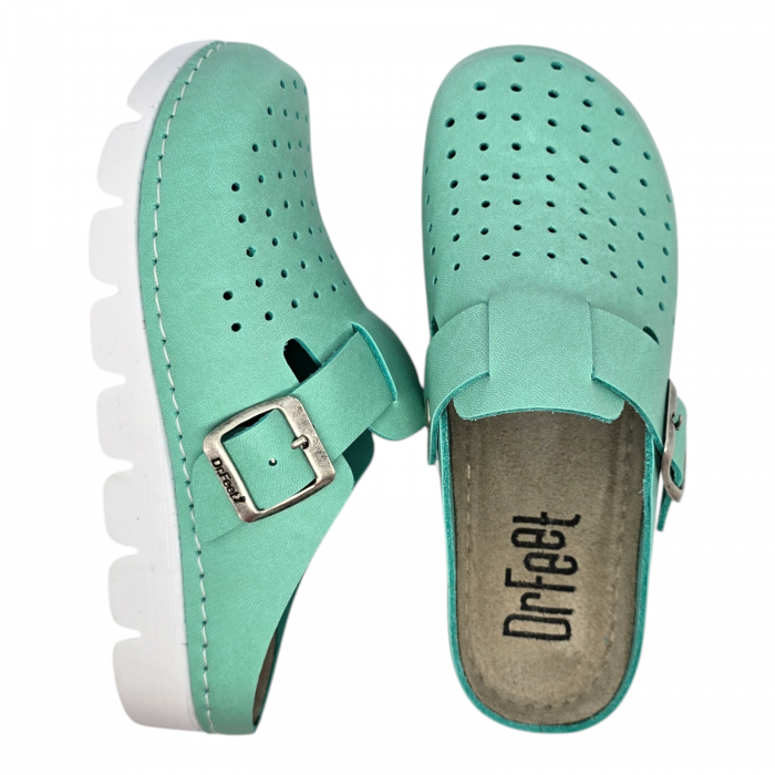 1100 noi Dr Feet bor papucs - zold [4]