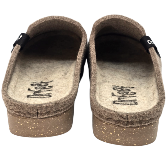 1107 -es női Dr Feet gyapjú papucs - bézs [4]