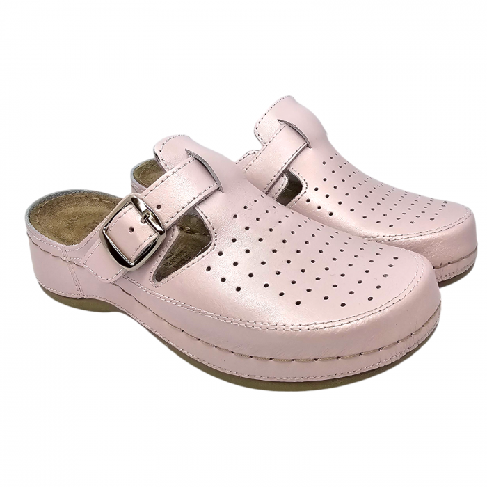 88 -as női Doss bőr papucs - pink [2]