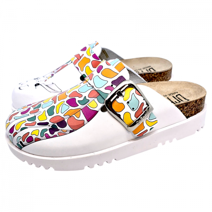 16202 noi Dr Feet bor papucs - feher zsiraf [2]