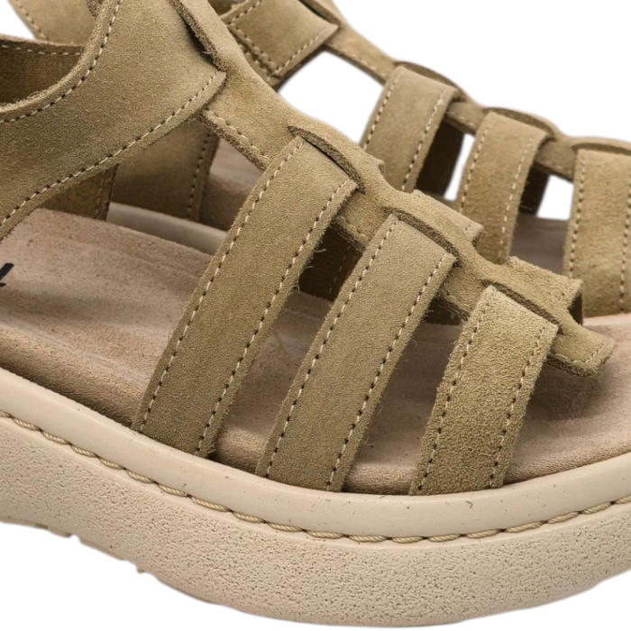 18000 -es női Dr Feet bőr papucs - cappuccino [3]