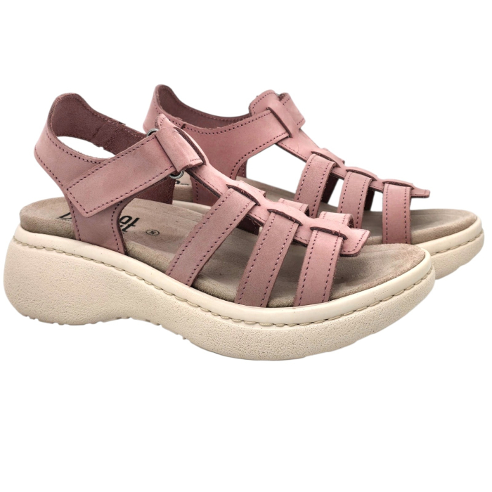 18000 -es női Dr Feet bőr papucs - púder rózsaszín [2]