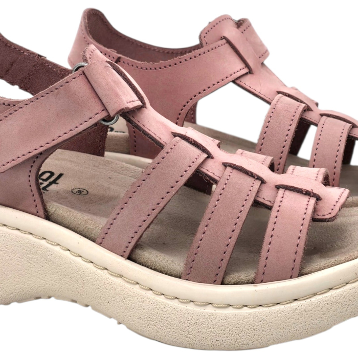 18000 -es női Dr Feet bőr papucs - púder rózsaszín [3]