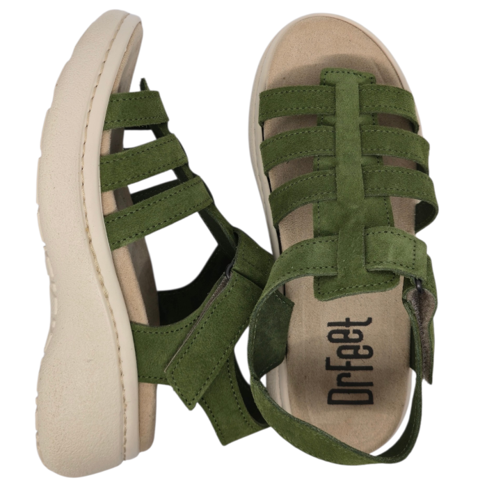18000 -es női Dr Feet bőr papucs - menta zöld [6]