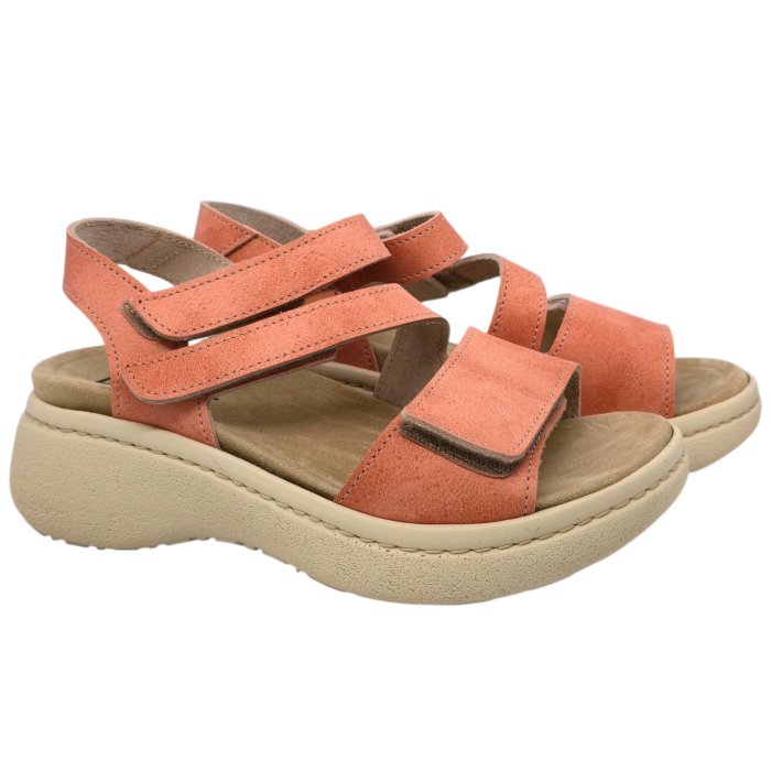 18007 -es női Dr Feet bőr papucs - narancssárga [2]