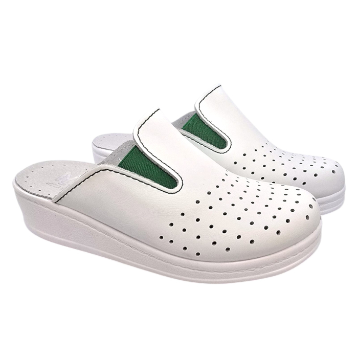 201 sb Medi+ noi bor papucs - feher [2]