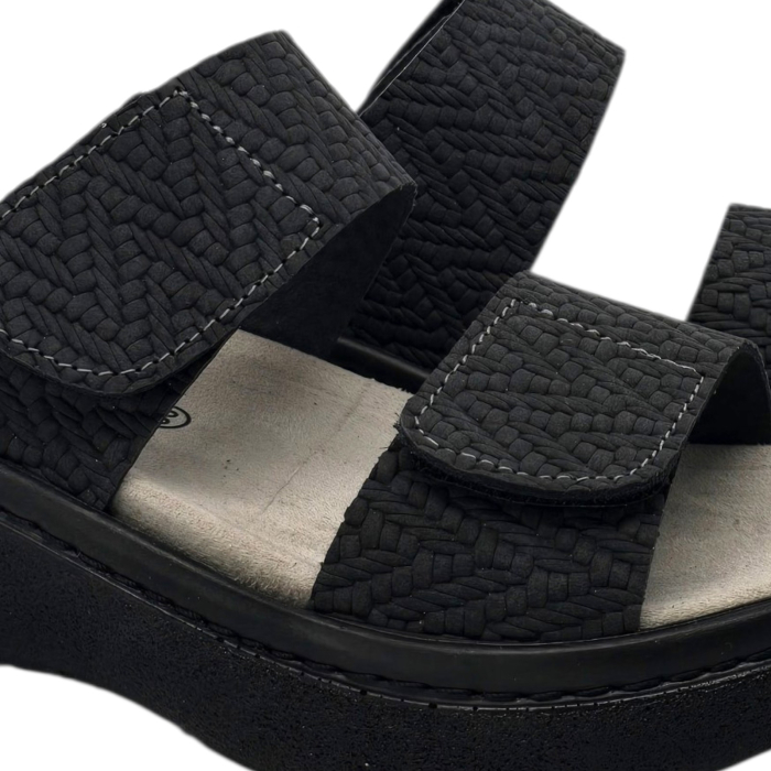 21012 -es női Dr Feet bőr papucs - világos zöld [3]