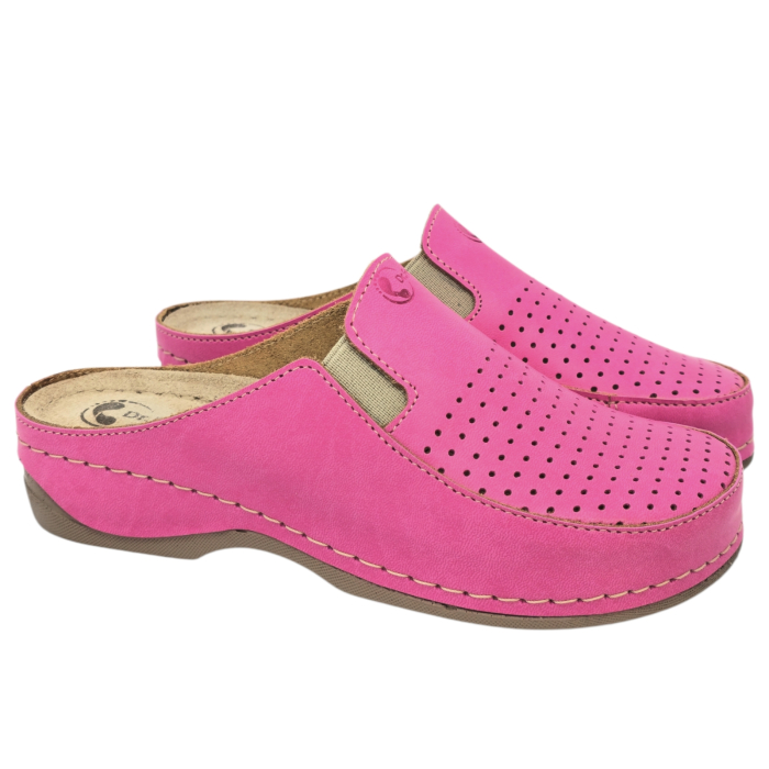2106 -os női Dr Feet bőr papucs - rózsaszín [3]