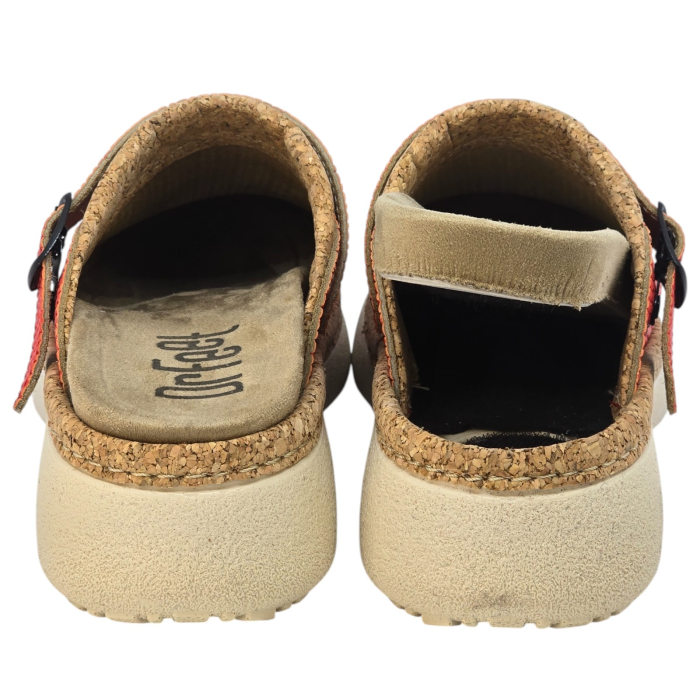 21200 -as női Dr Feet bőr papucs - piros [4]