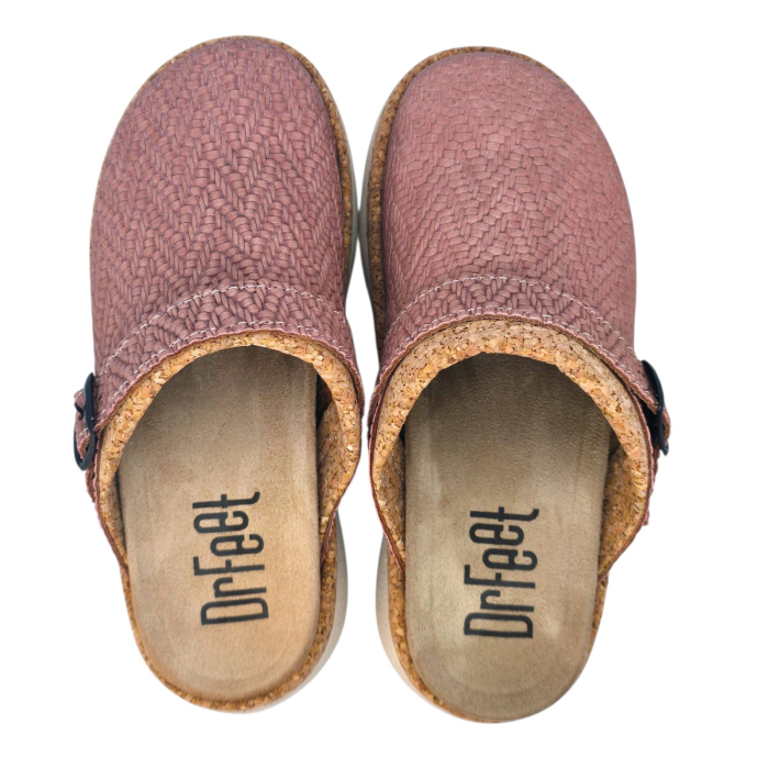 21200 -as női Dr Feet bőr papucs - rózsaszín [6]