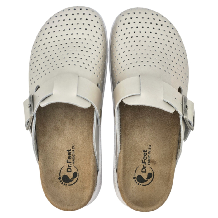 22100 -as női Dr Feet bőr papucs - pezsgő [7]