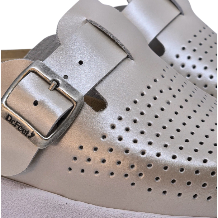 22100 -as női Dr Feet bőr papucs - pezsgő [4]