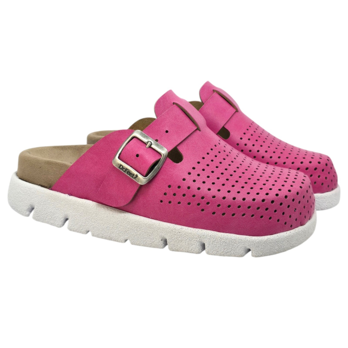 22100 -as női Dr Feet bőr papucs - rózsaszín [2]