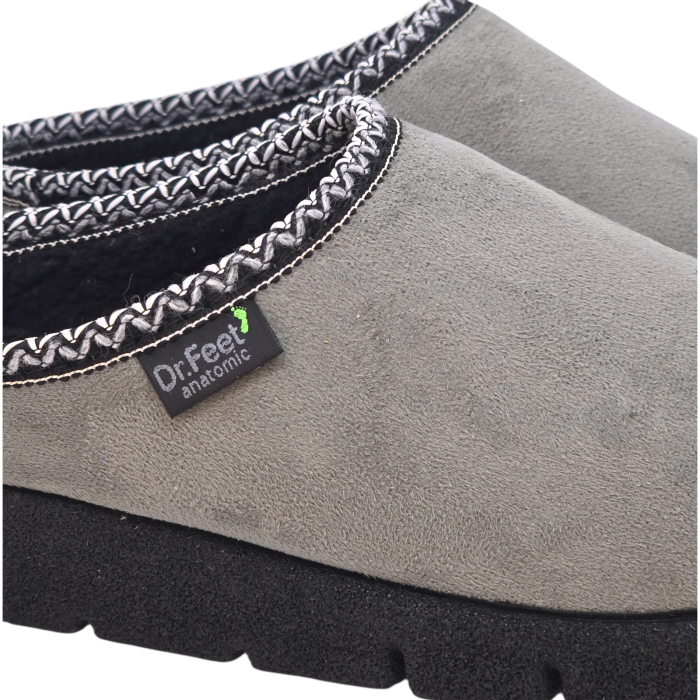 24004 -es női Dr Feet gyapjú papucs - szürke [3]