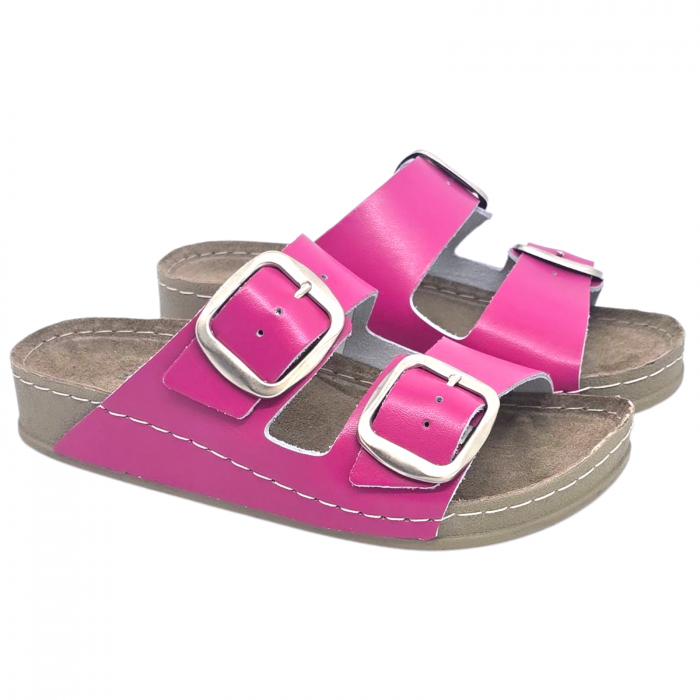 298 -as női Doss bőr papucs - pink [2]