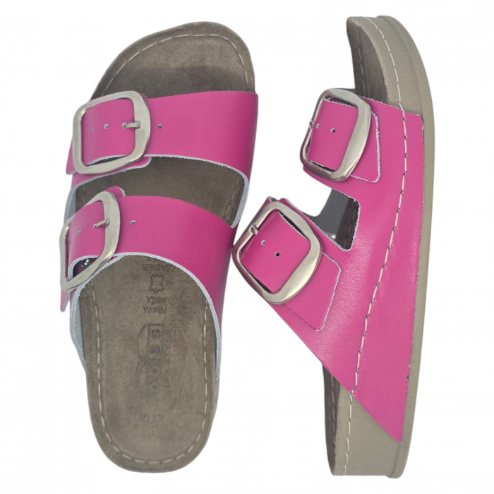 298 -as női Doss bőr papucs - pink [4]