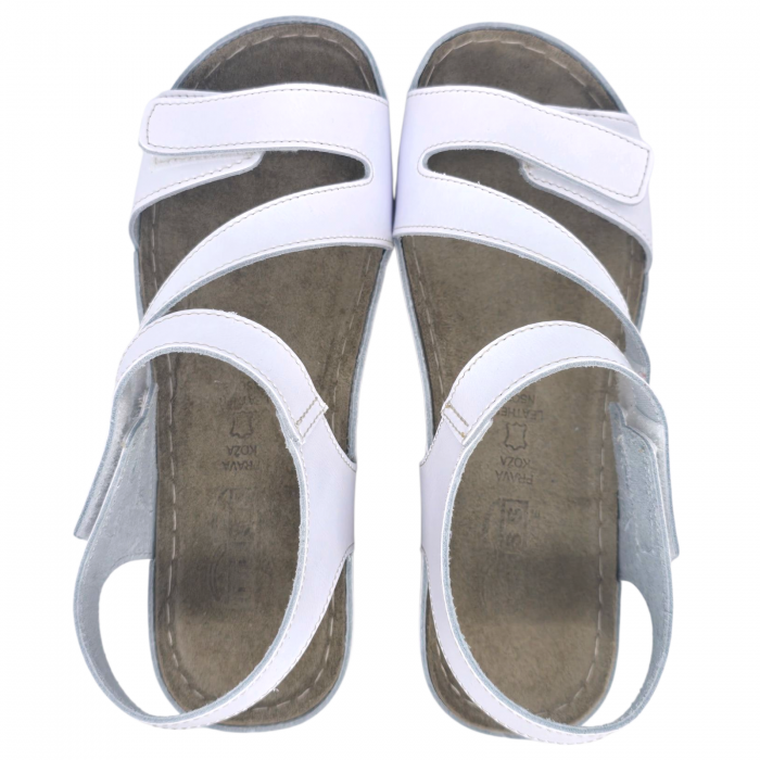 317 -es női Doss bőr szandál - fehér [3]