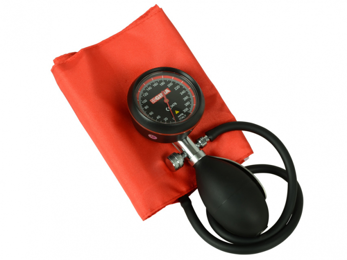 Mechanikus vérnyomásmérő - piros (32726) [1]