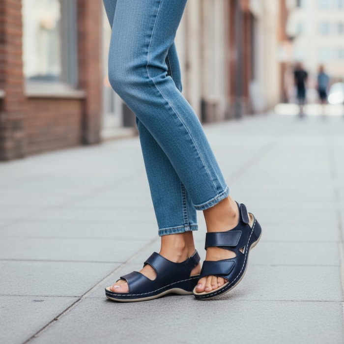 388 -as Doss női szandál - kék [7]