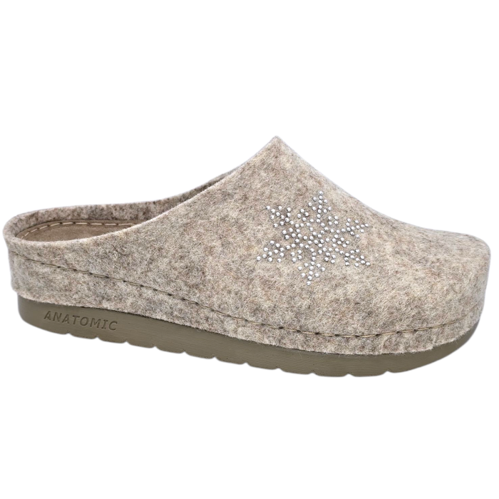 446 -os női Doss gyapjú papucs - béj [1]