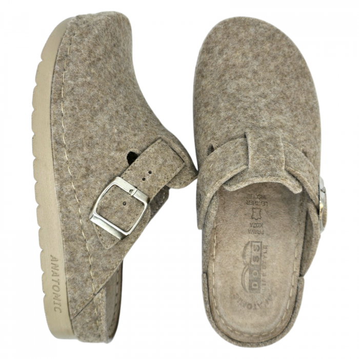 447 -es női Doss gyapjú papucs - beige [5]