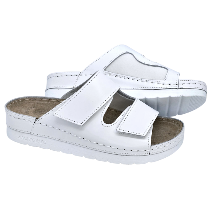 514 -es női Doss bőr papucs - fehér [2]