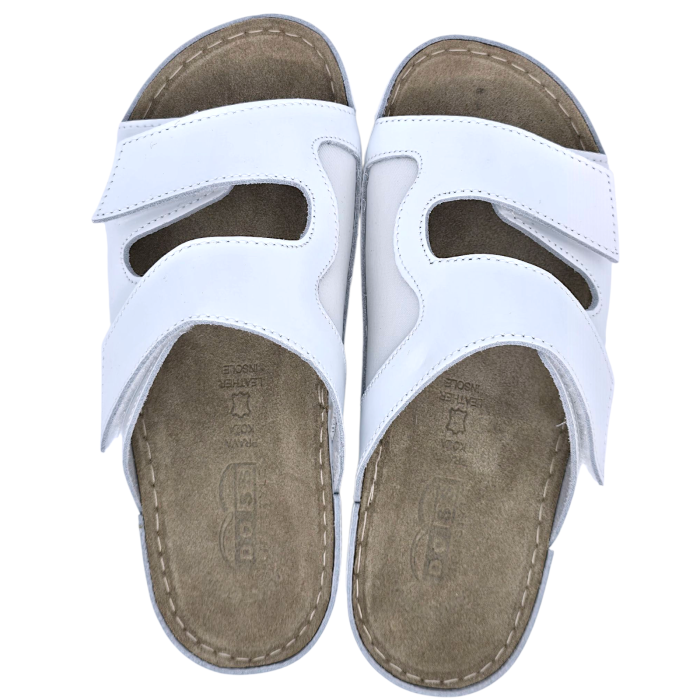 514 -es női Doss bőr papucs - fehér [5]