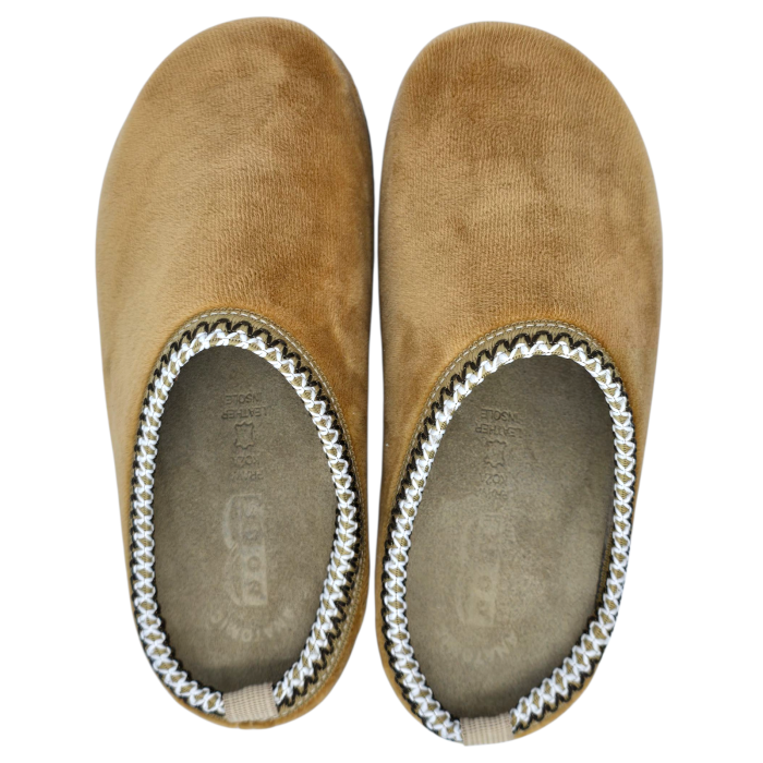 555 -ös női Doss gyapjú papucs - barna [4]