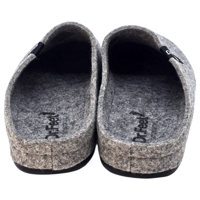 601-es férfi Dr Feet gyapjú papucs - szürke [4]