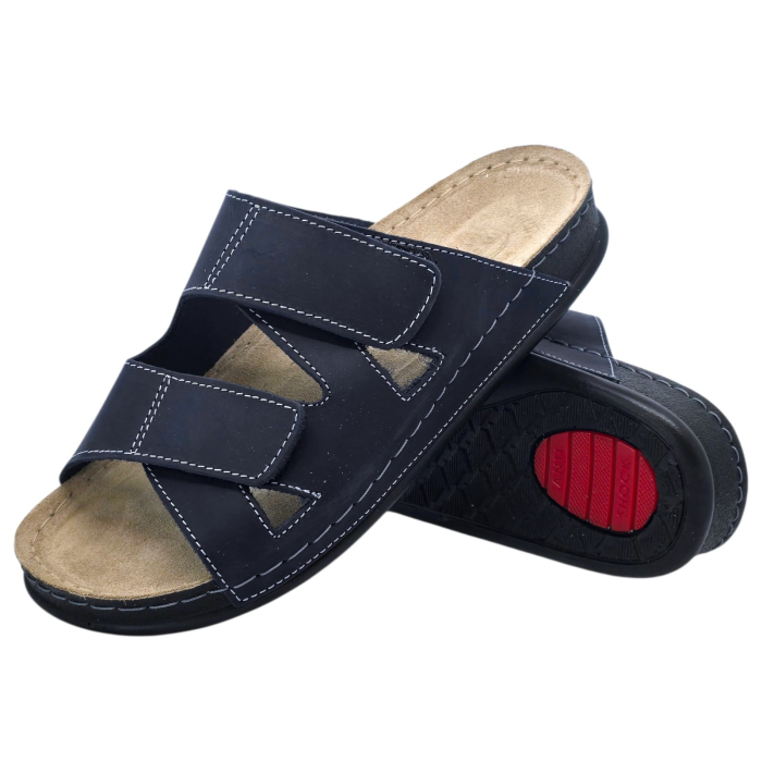 608 -as Doss férfi papucs - kék [3]