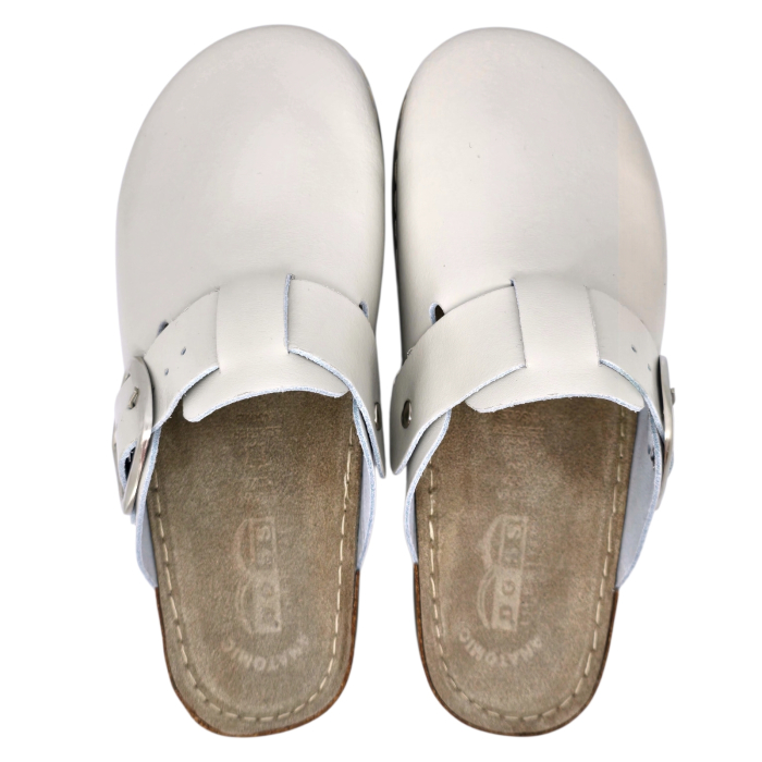 613 -es női Doss bőr papucs - bézs [4]