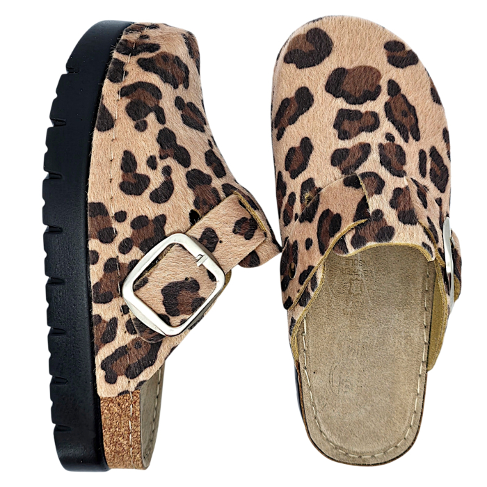 614 -es női Doss bőr papucs - animal print [4]